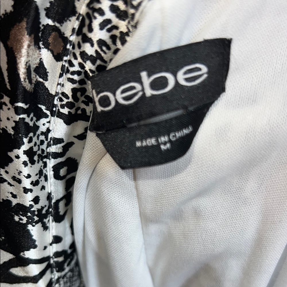 Bebe Monochrome Animal Print Dress‎ - Picture 3 of 7